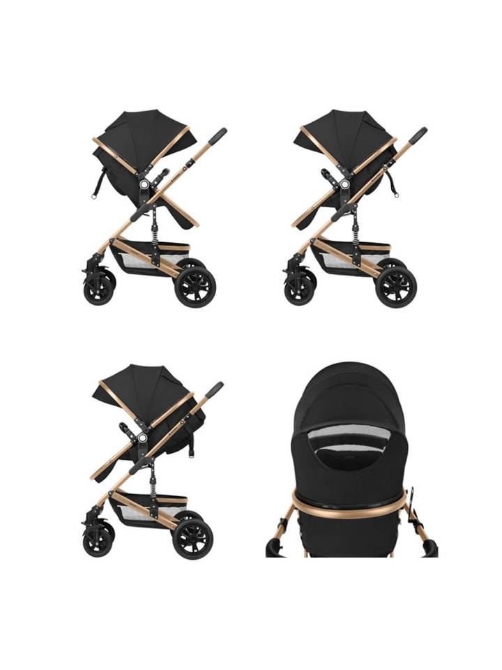 Kikkaboo Kinderwagen 3 in 1 Amaia in schwarz günstig kaufen onesize