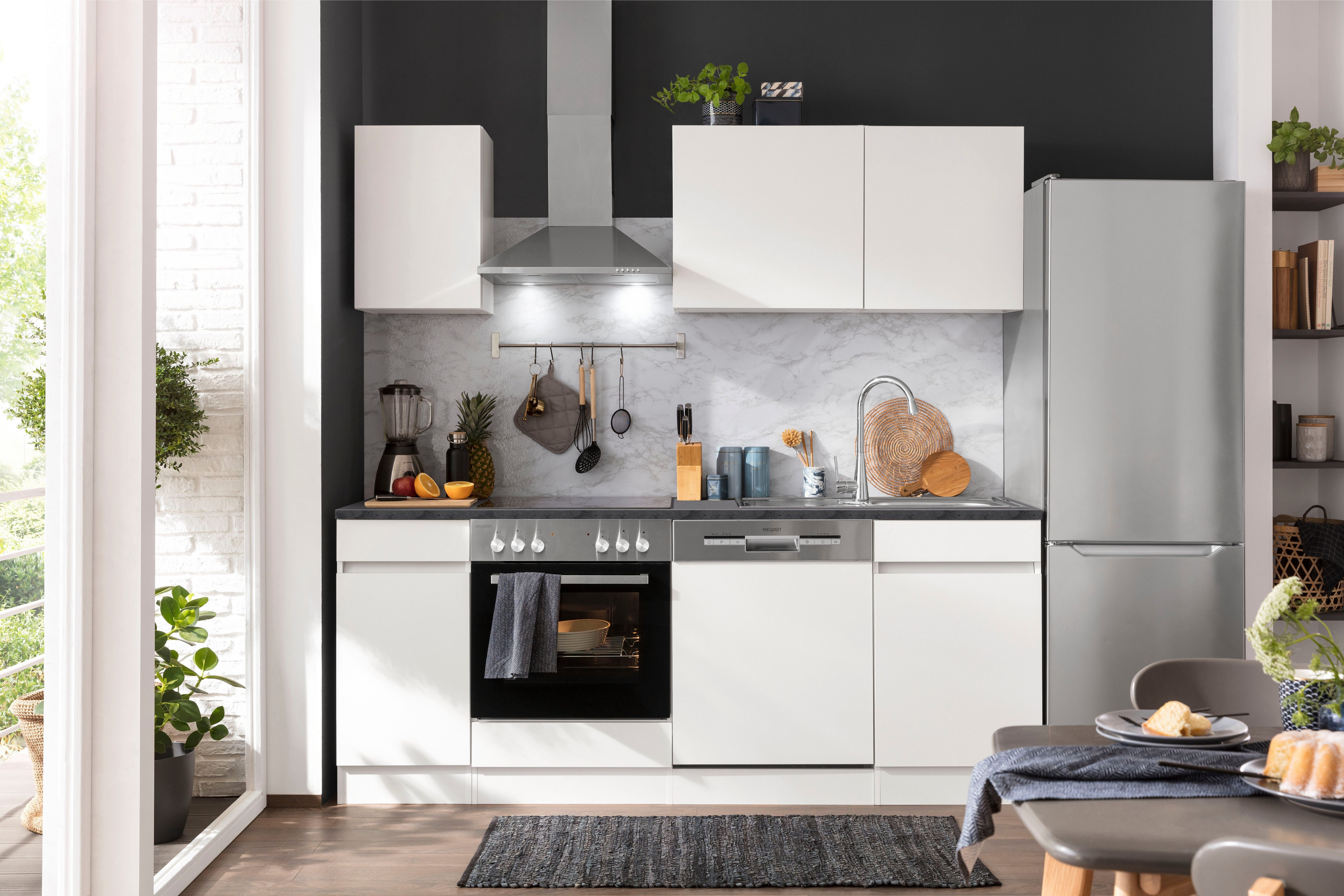 OPTIFIT Küchenzeile Roth, mit E-Geräten, Breite 210 cm