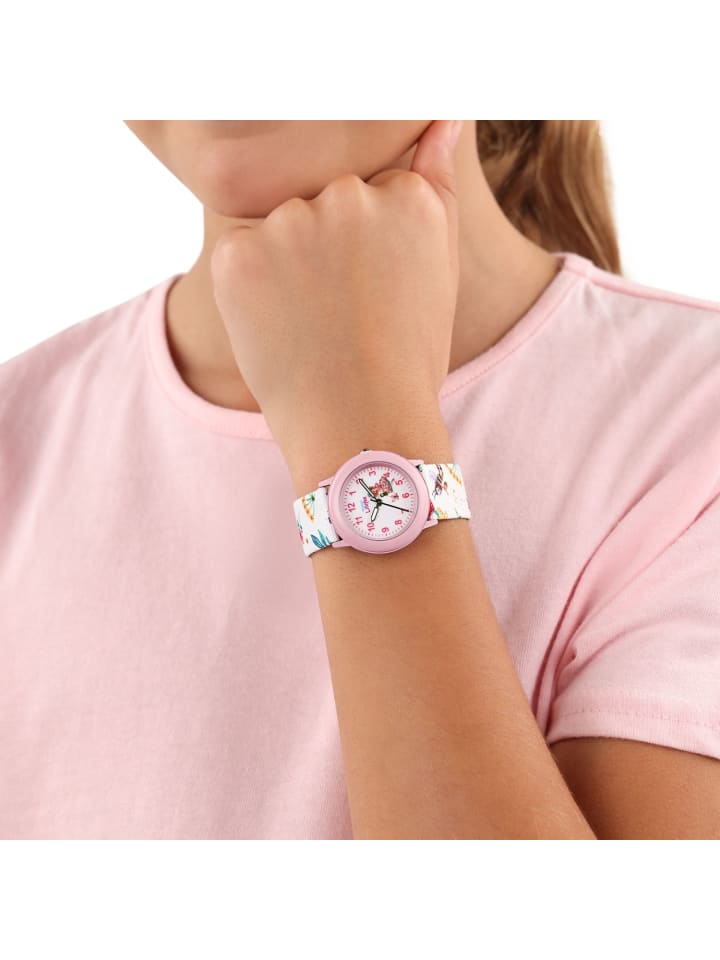 Prinzessin Lillifee Quarzuhr Textil, Alloy in Weiß günstig kaufen