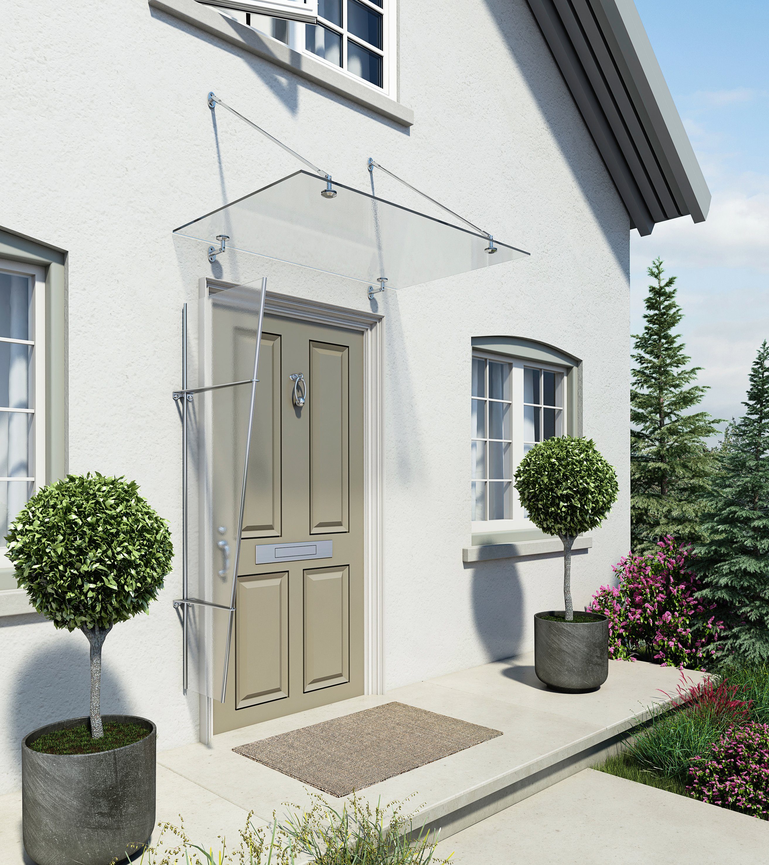 Palram - Canopia Vordach Trasparo 1500, BxT: 150x90 cm
