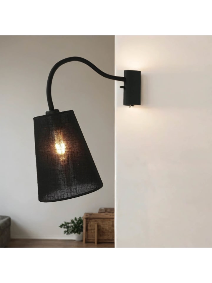 Licht-Erlebnisse Wandlampe in Schwarz günstig kaufen onesize