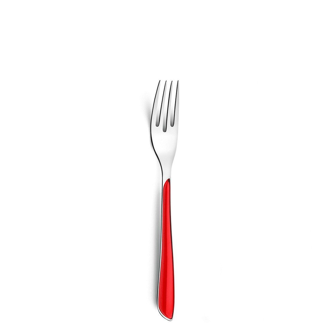 Amefa Besteck-Set ECLAT, Edelstahl 18/0, ABS, rot glänzend, für 6 Personen, 24-tlg