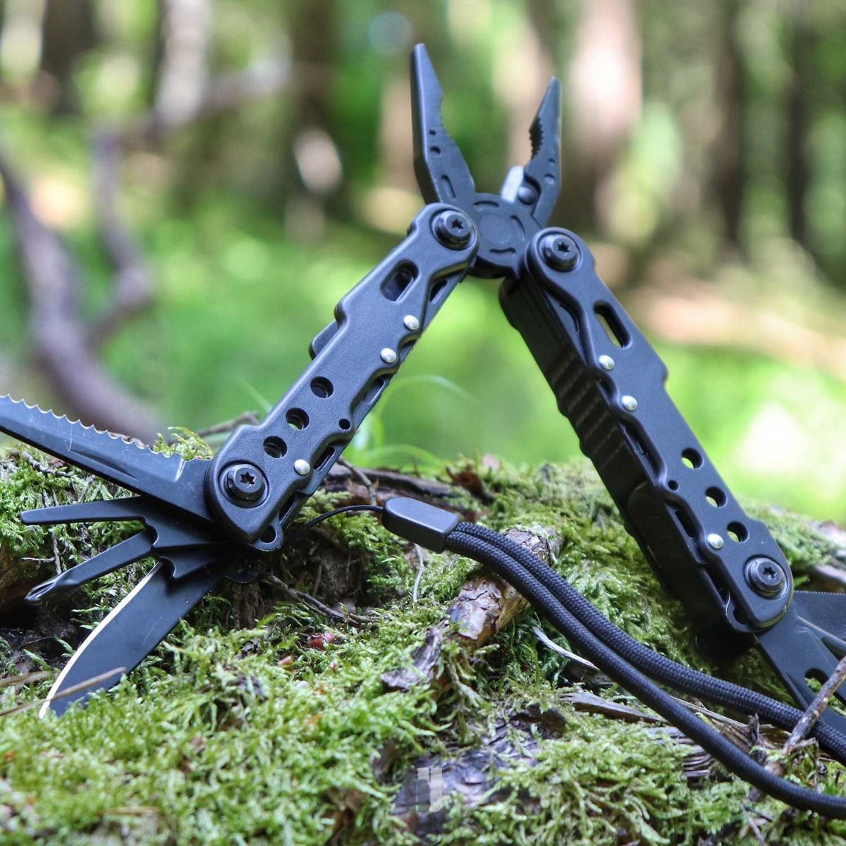 Multi Tool Black Large m. Etui