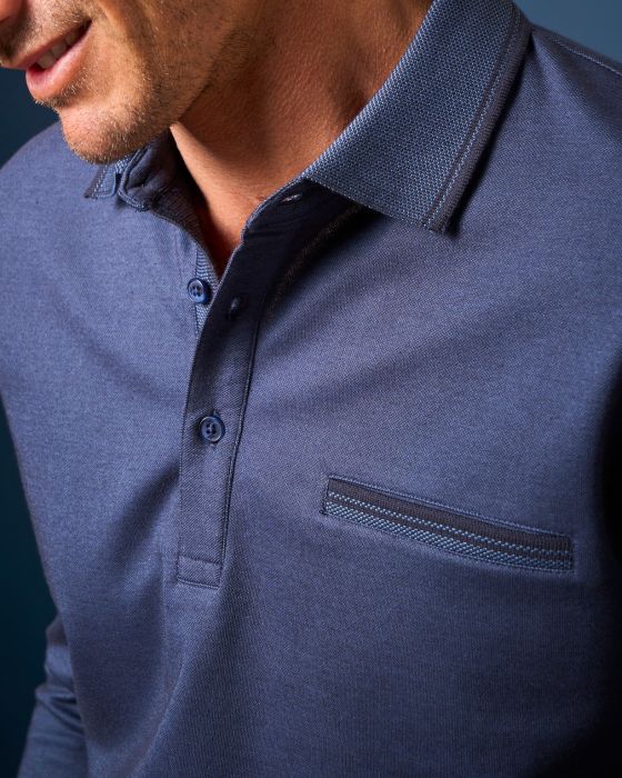 Polo manches longues jersey