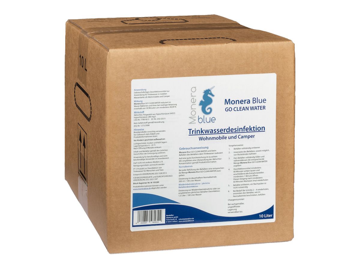 Monera Blue 10L GO CLEAN WATER Trinkwasserdesinfektion