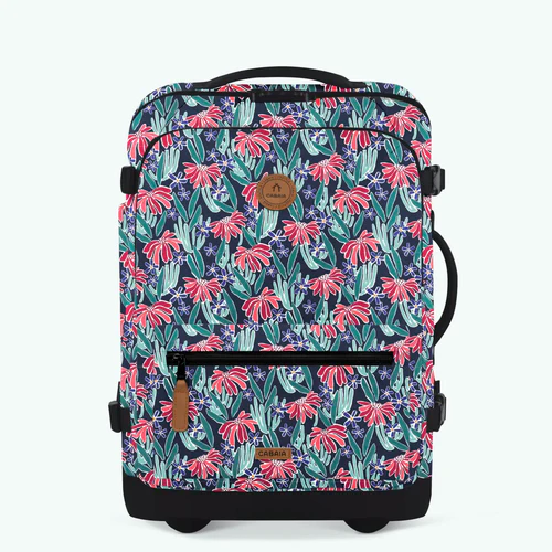 Edea small blue 2-wheel soft suitcase