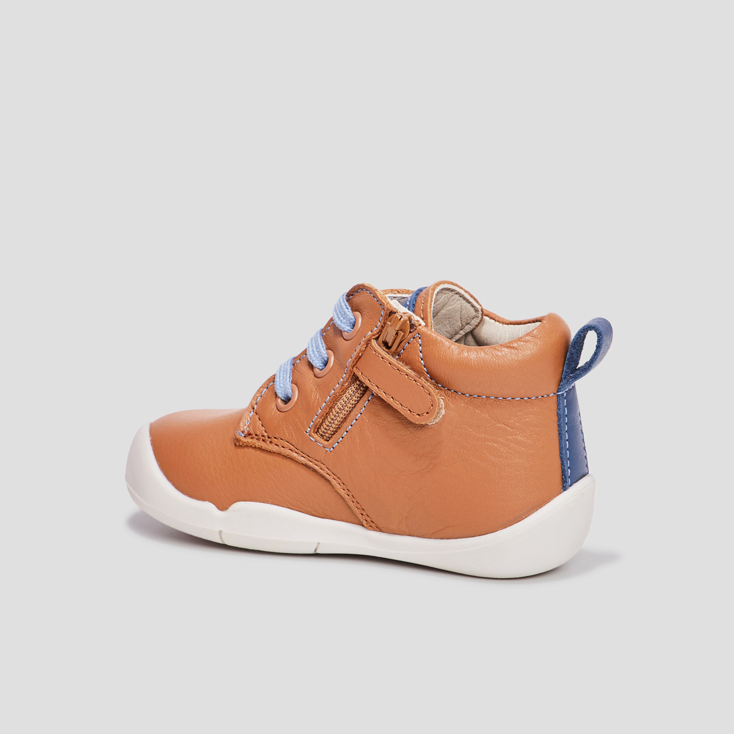 Bottillons en cuir Wazzap camel bébé garçon | La Halle