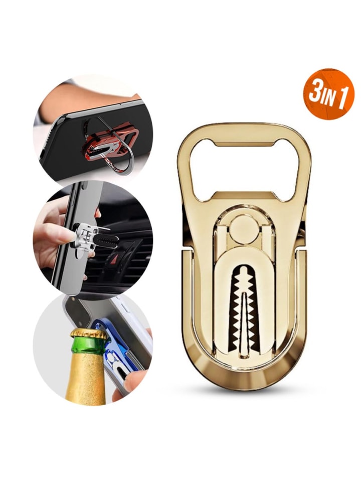 COFI 1453 Die 3-in-1 Handyhalterung mit Flaschenöffner & 360° in Gold günstig kaufen onesize