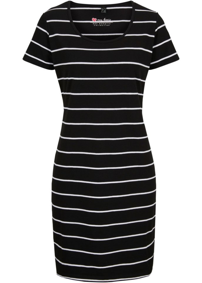 Stretch-Jerseykleid, Kurzarm