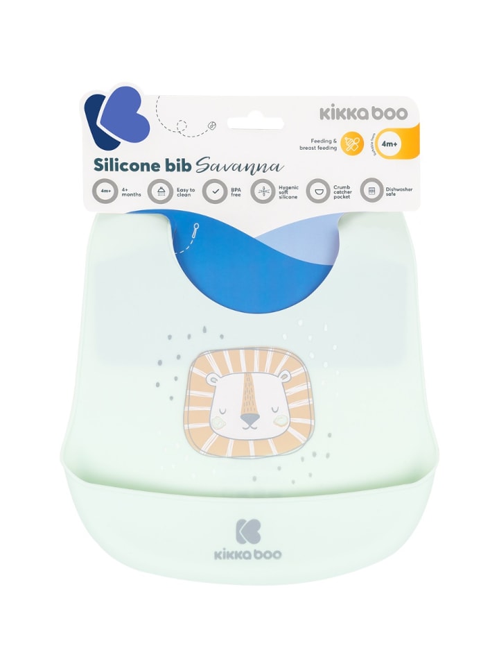 Kikkaboo Babylatz Savanna Krümelschutz in grün günstig kaufen onesize