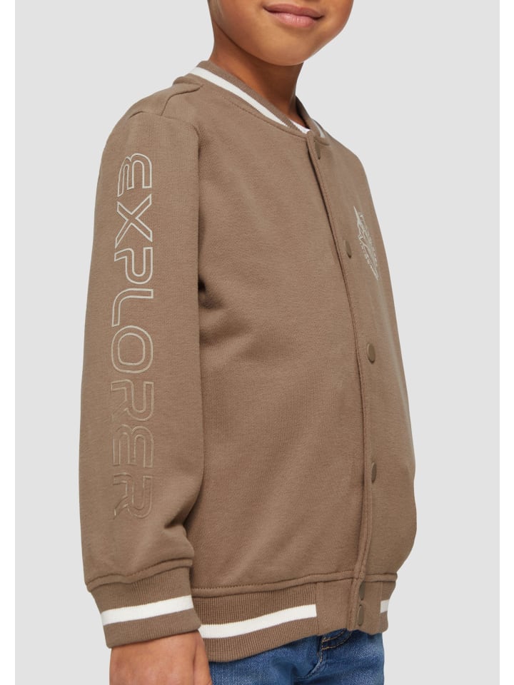 s.Oliver Sweatshirt Jacke langarm in Braun günstig kaufen