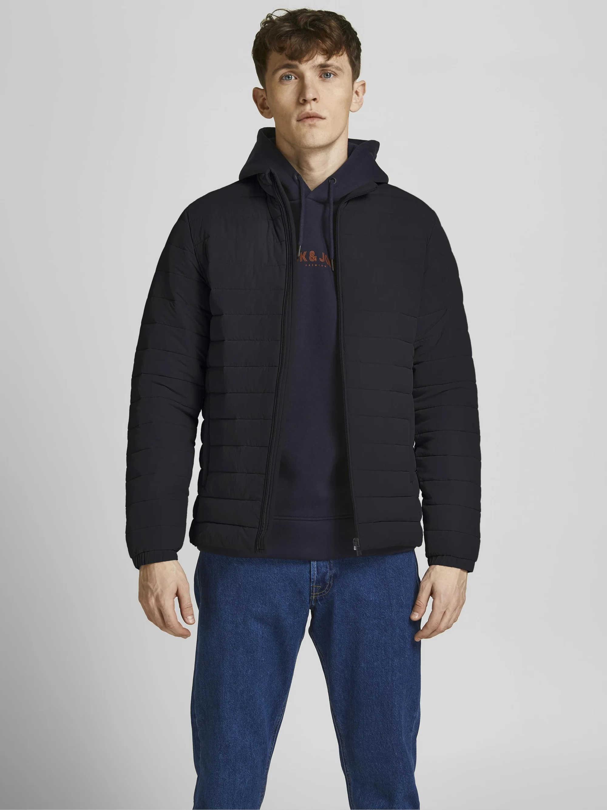 Jack & Jones PREMIUM PUFFER COLLAR - Chaqueta de entretiempo