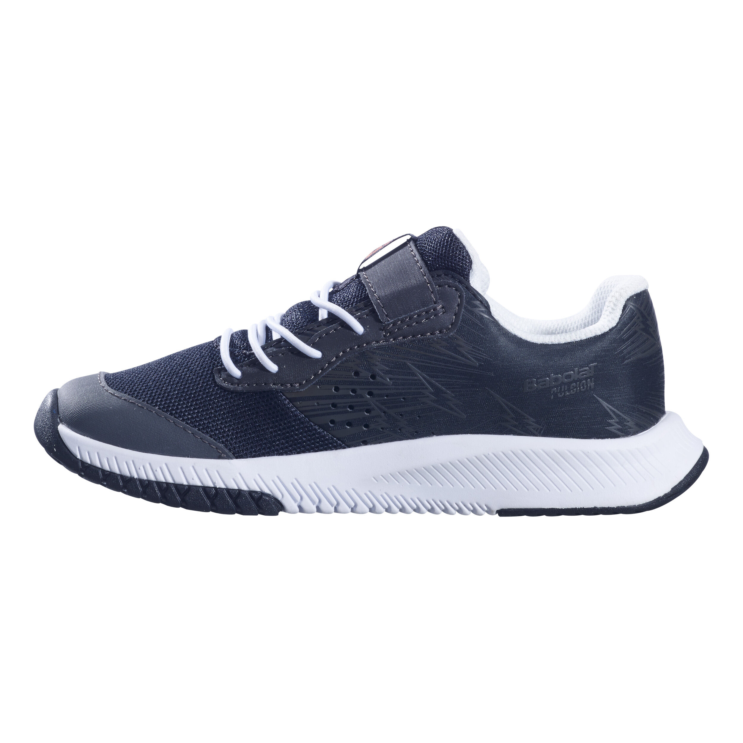 Pulsion Allcourtschuh Kinder - Schwarz, Weiß