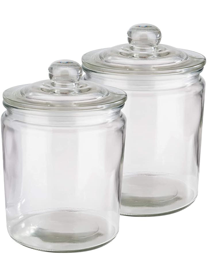 APS 2er Set Vorratsglas -CLASSIC-, Maße: 14 x 14 x 21,5 cm günstig kaufen onesize