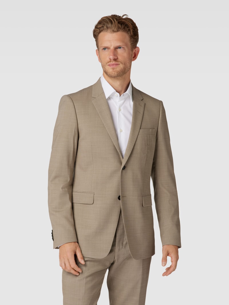 Anzug mit Strukturmuster in beige