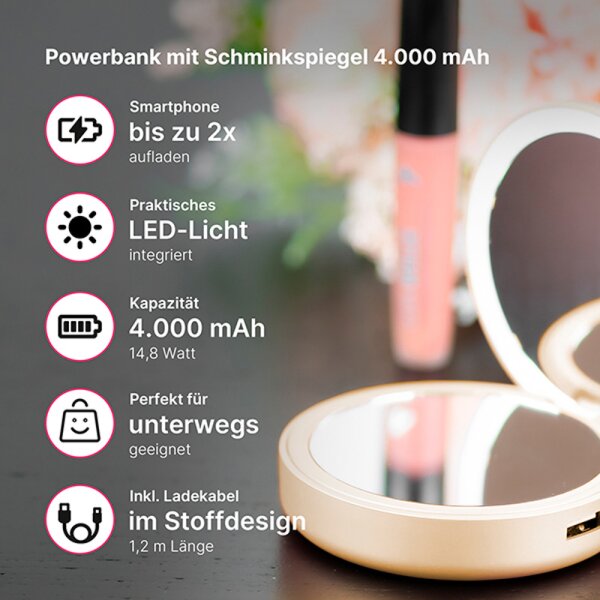 Lotta Power Schminkspiegel Smartphoneaccessoire