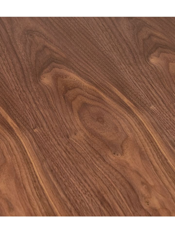 KADIMA DESIGN Runder Esstisch aus Massivholz mit Walnuss Finish | Eleganter Stil in Braun günstig kaufen 120 x 120 x 75 cm