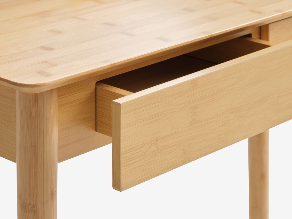 Mesa de maquilhagem SAKSILD com espelho de bambu