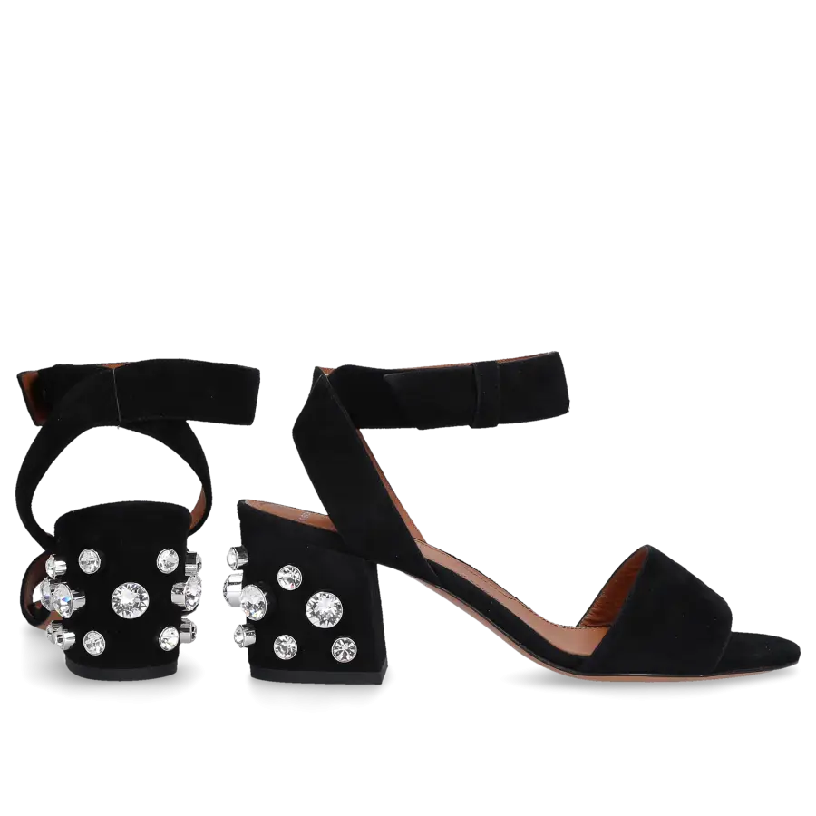 Givenchy - Sandalen Veloursleder - schwarz