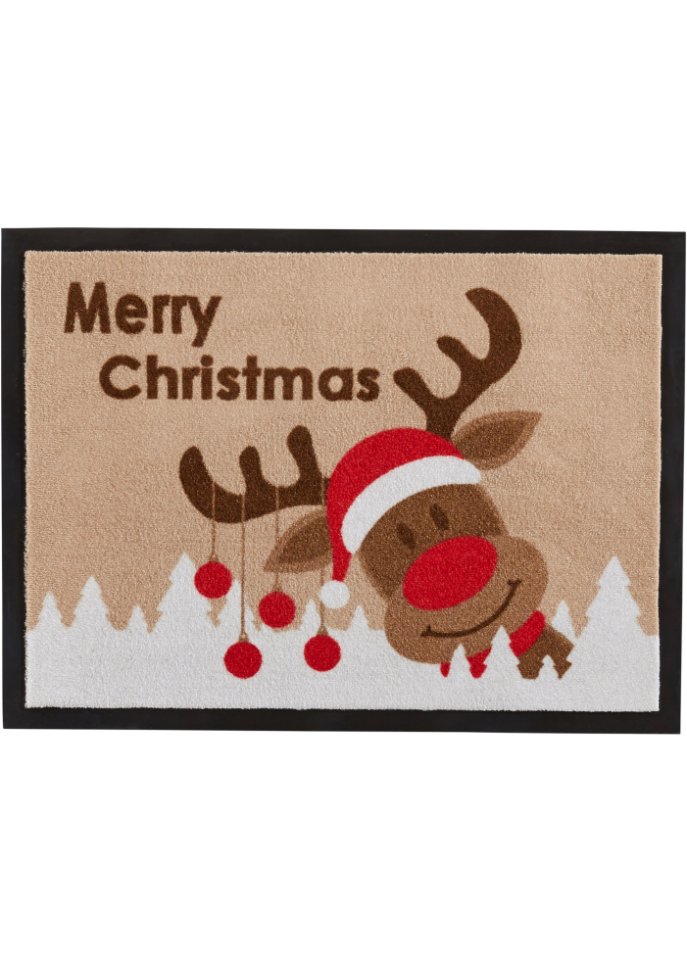 Fußmatte mit Merry Christmas Schriftzug