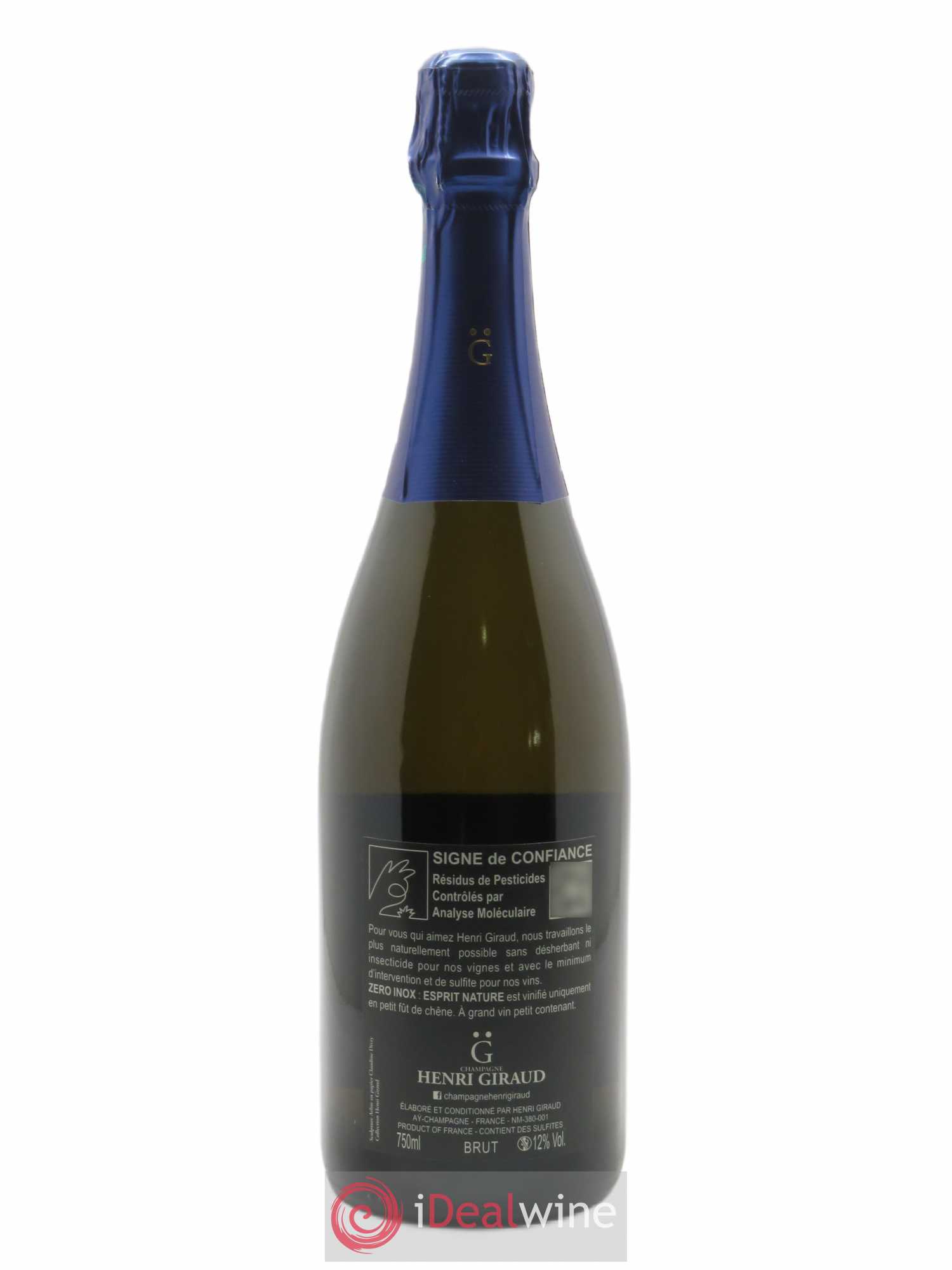 Esprit Nature Brut Nature Henri Giraud   - Lot de 1 Bouteille