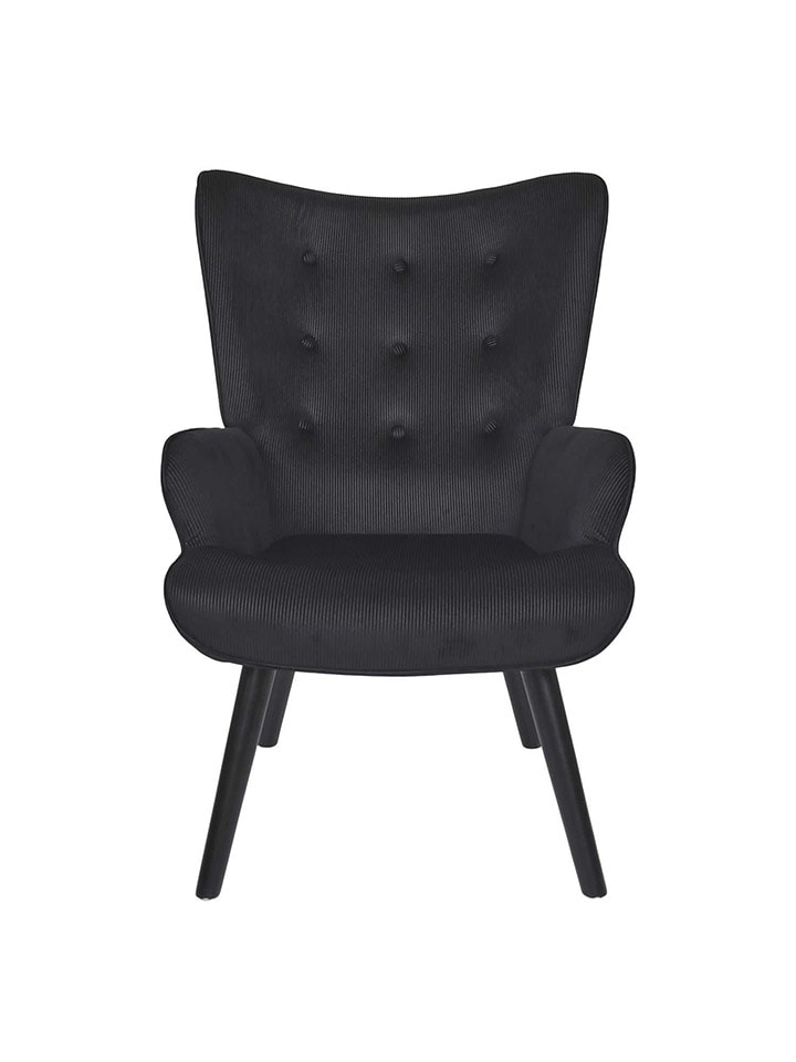 Rétro Chic Sessel ''Giulia''  in Schwarz - (B)68 x (H)96 x (T)75 cm günstig kaufen onesize