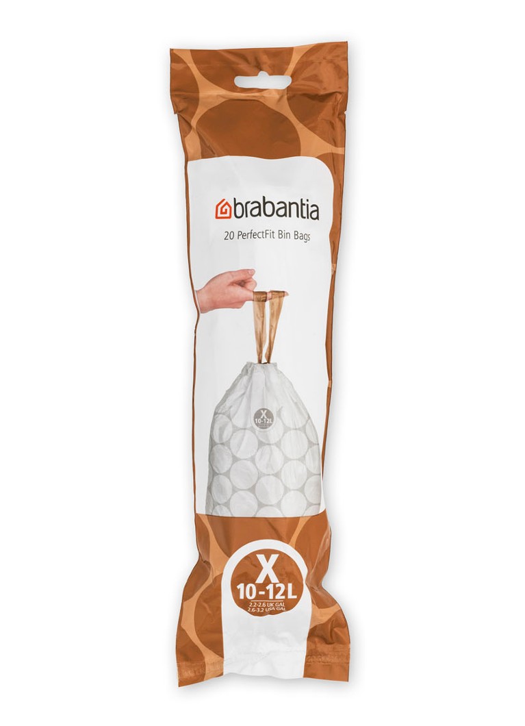 Sacchi per rifiuti Brabantia Perfect Fit X da 10-12 litri, 200 pezzi