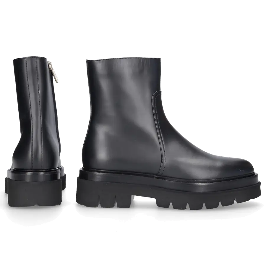 Santoni - Stiefeletten 58956 Kalbsleder - schwarz