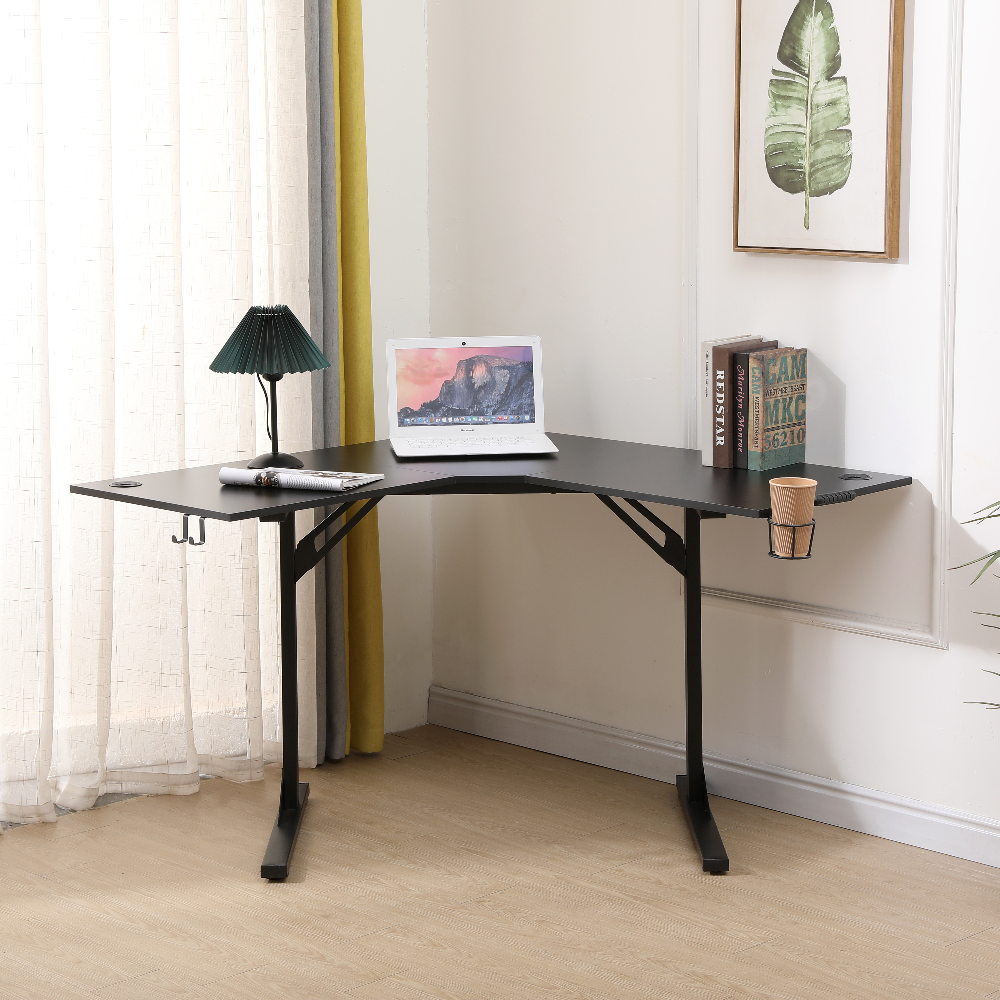 Happy Home Ecktisch Schreibtisch Gaming-Tisch HWT54-SCH l