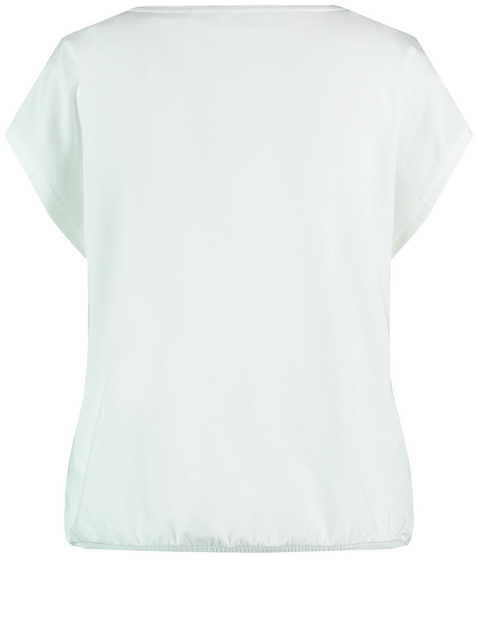 Kurzarmshirt mit schimmerndem Print