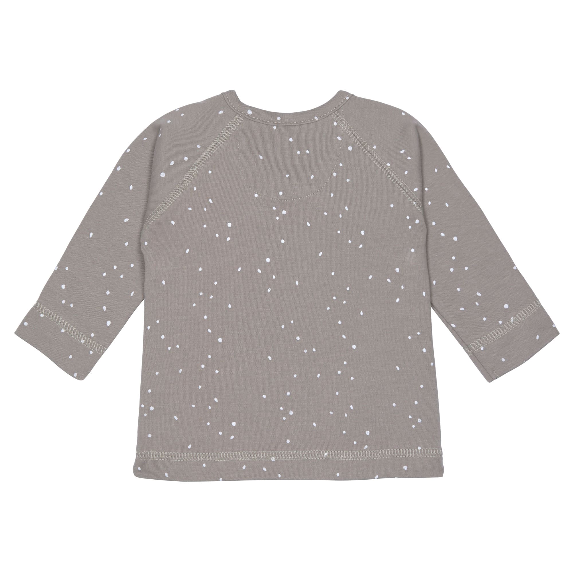 Baby Wickelshirt - Bio Baumwolle, Sprinkle, Grau