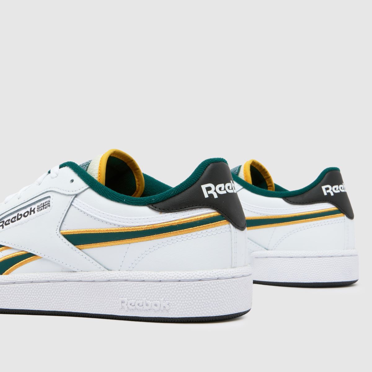 Reebok Club C Revenge – Vita och gula träningsskor