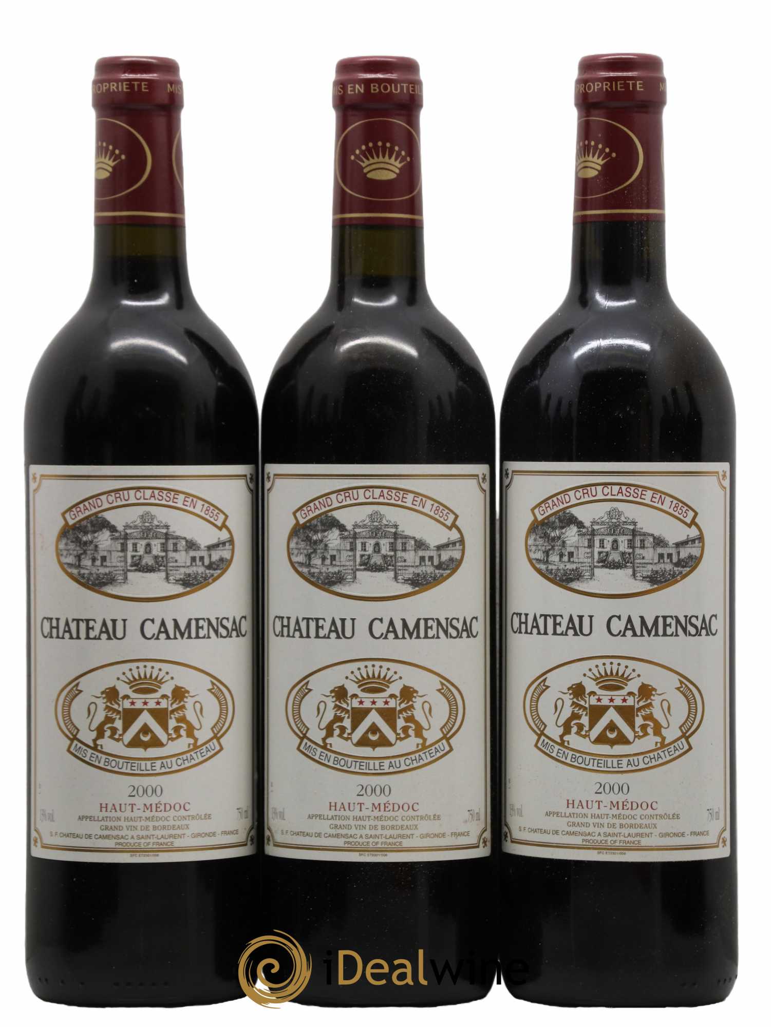 Château Camensac 5ème Grand Cru Classé  2000 - Lot de 12 Bouteilles