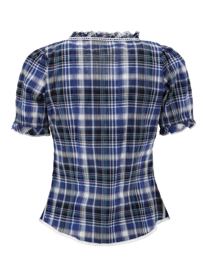 OS-Trachten Trachtenbluse Smussu in kornblau günstig kaufen