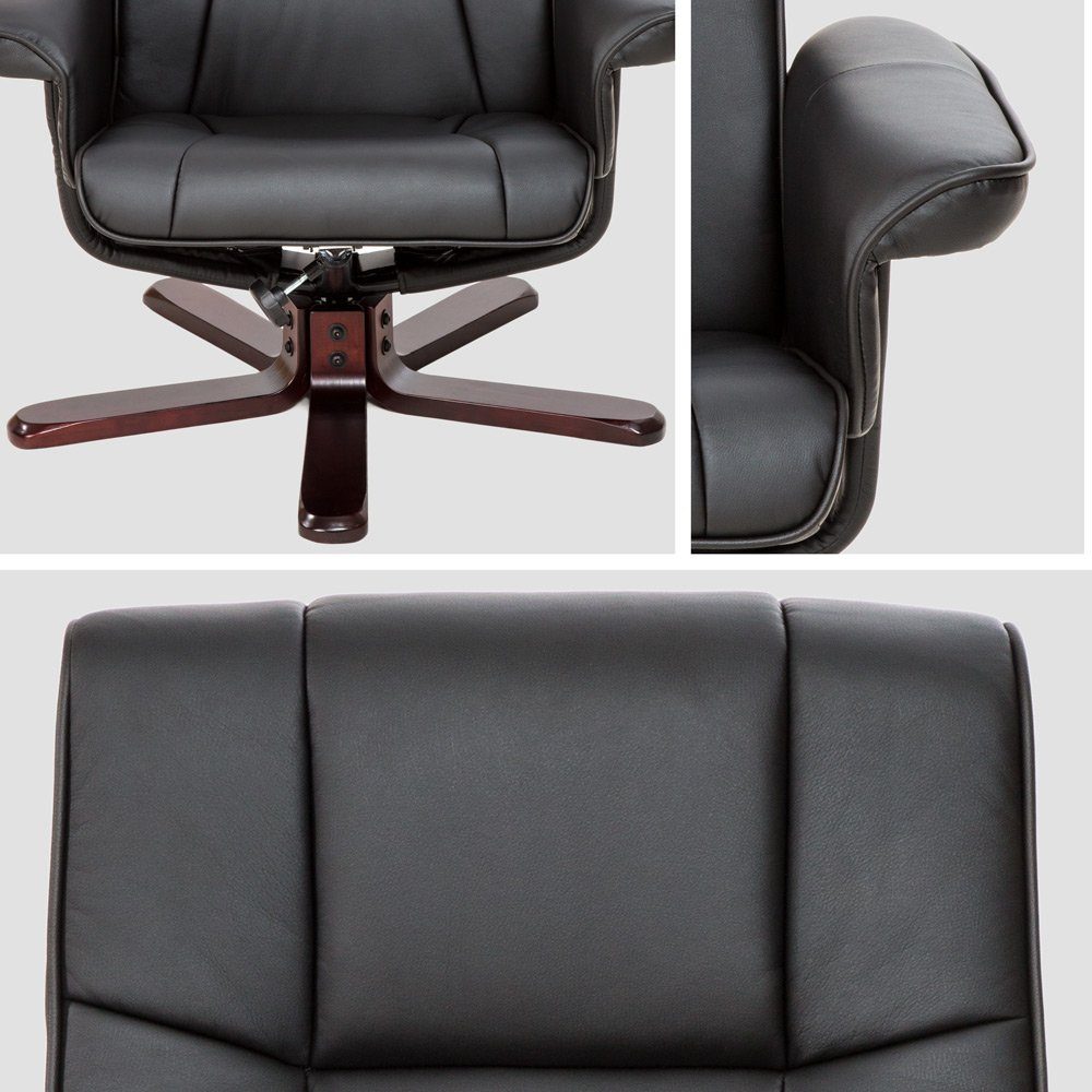 tectake Relaxsessel TV Fernsehsessel mit Hocker Modell 1