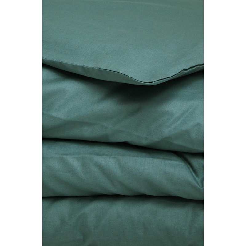 Housse de couette unie en Coton Bio pour lit 1 personne