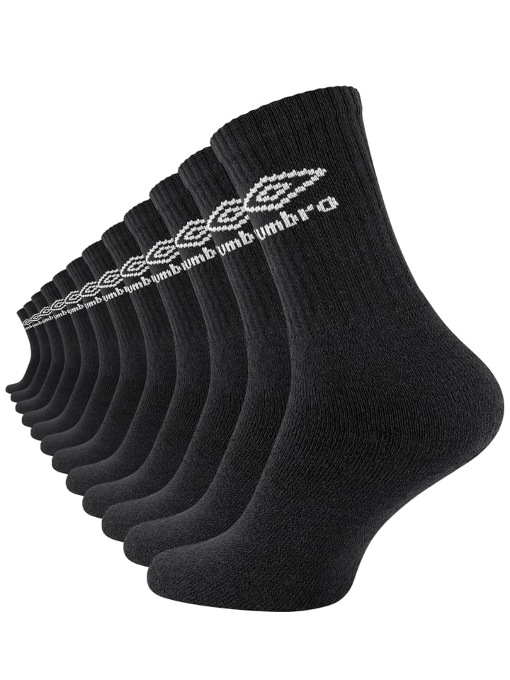 Umbro Sportsocken 12 Paar Umbro Socken in schwarz günstig kaufen