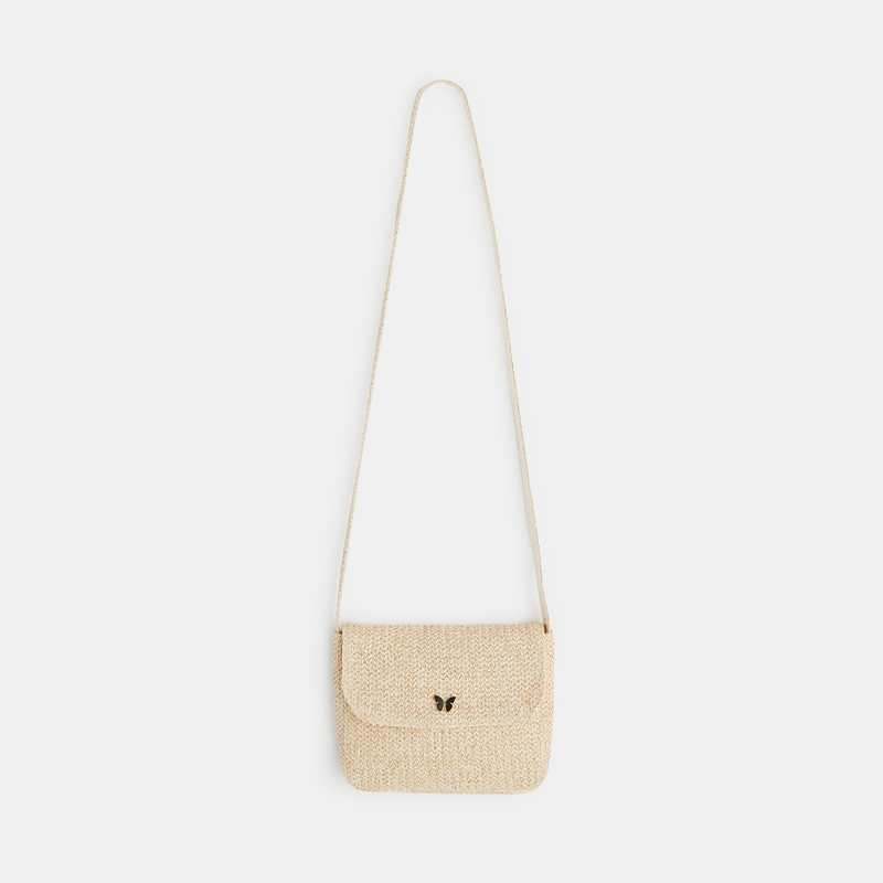Sac de cérémonie tressé jaune fille