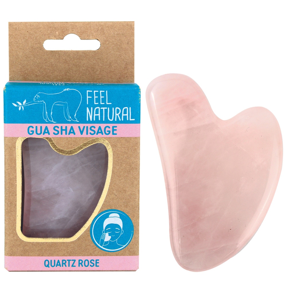 feel natural Gua Sha Quartz rose Accessoire Visage