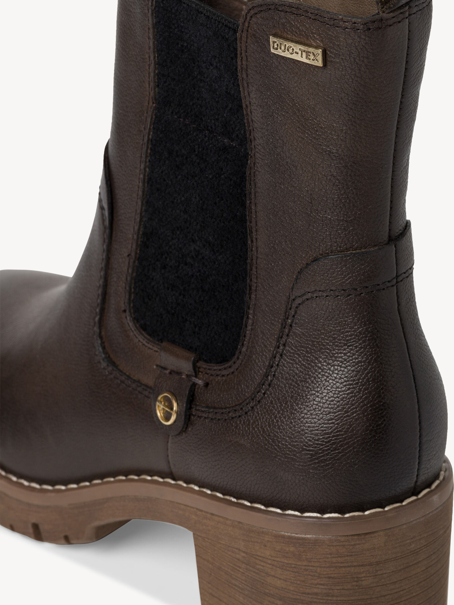 Bottine Chelsea en cuir - vert
