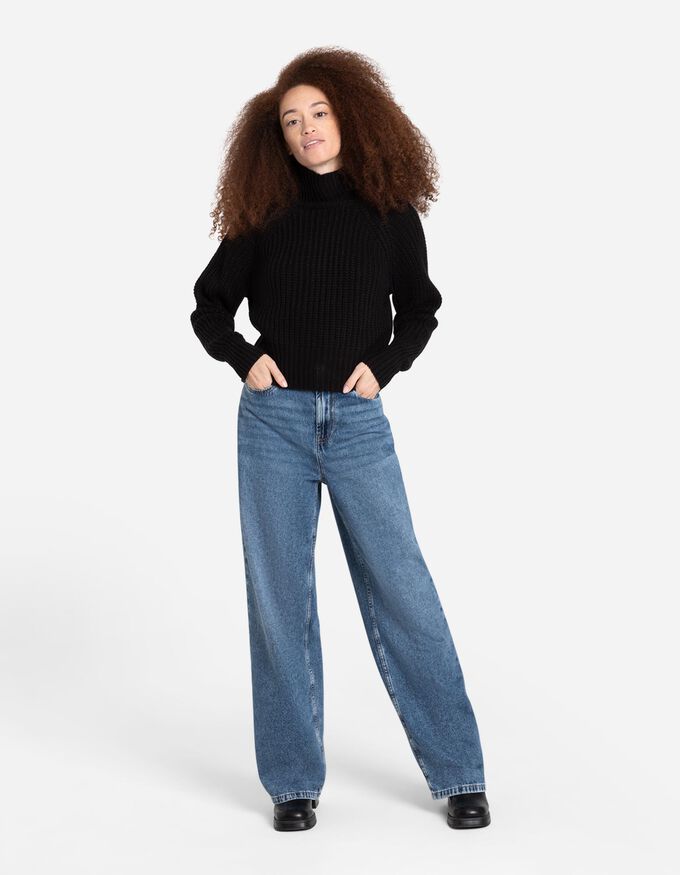 Strickpullover - Überschnittene Schultern