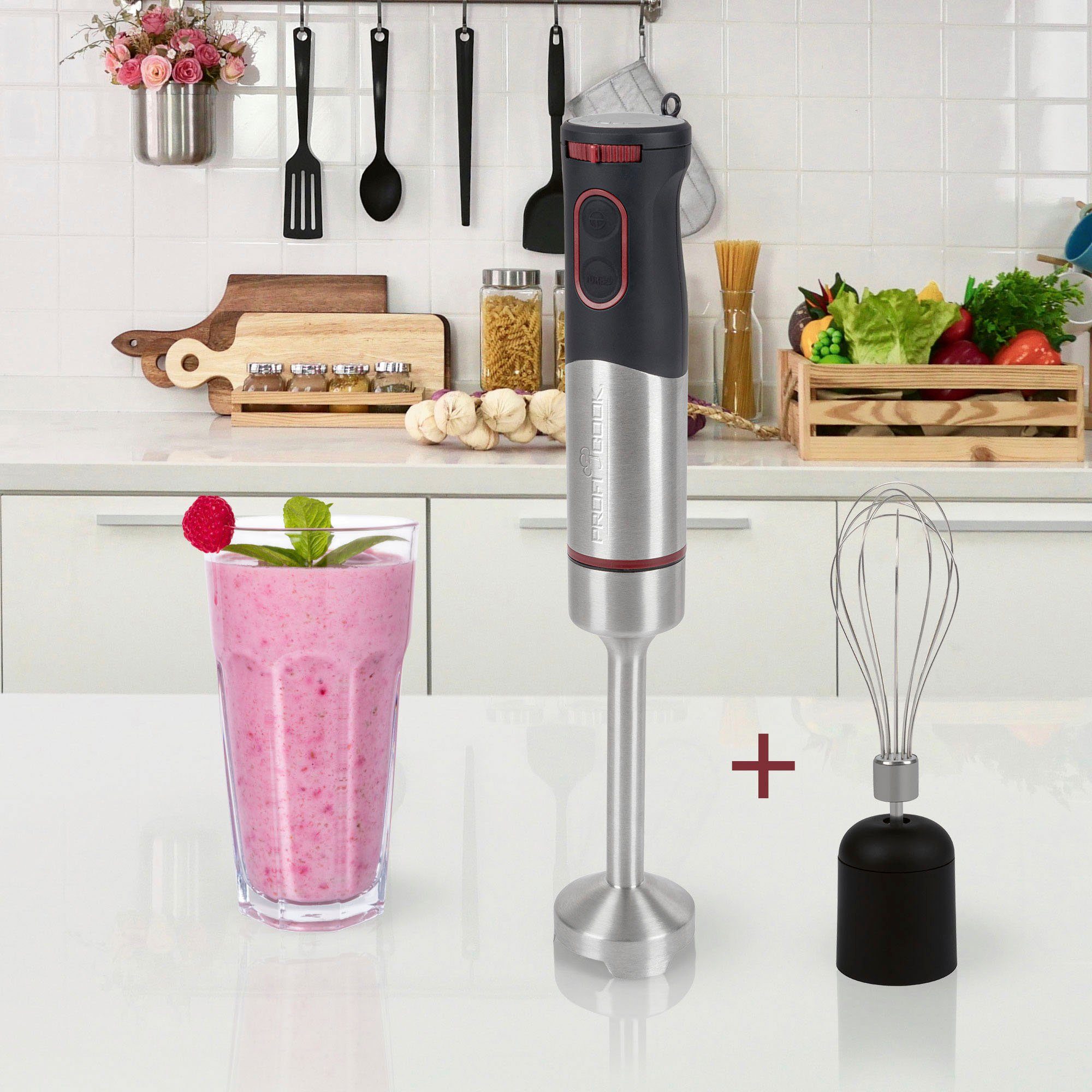ProfiCook Stabmixer PC-SMS 1226 inox, 1000 W