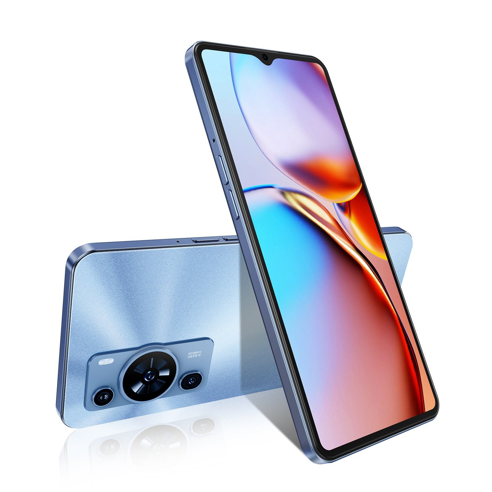 XGODY Mate 50, 3G RAM, 32G ROM Smartphone (16,66 cm/6.56 Zoll, 32 GB Speicherplatz, 18 MP Kamera, Gesichtserkennung, Dual-SIM, Erweiterung Speicher Max. 256GB)