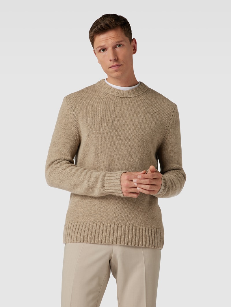 Strickpullover aus Kaschmir-Mix Modell 'Ecosio' in beige