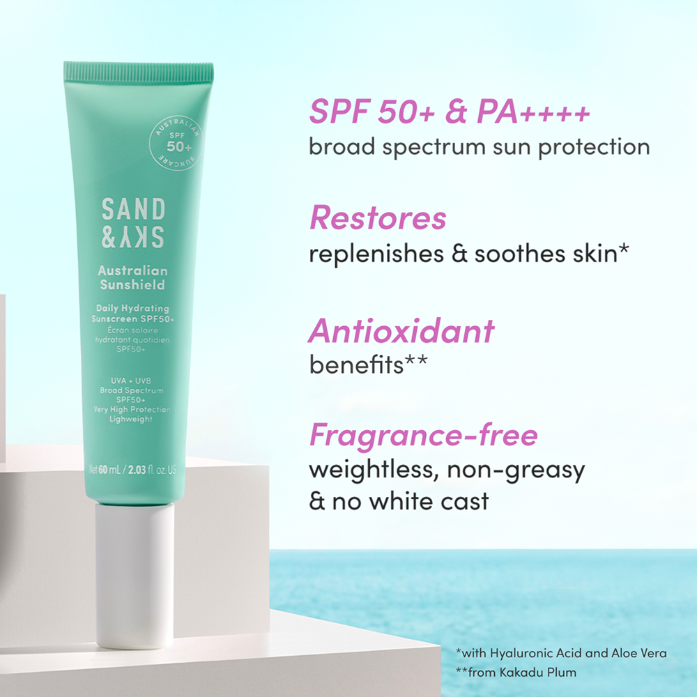 Sand & Sky Daily Hydrating Sunscreen SPF 50+ 60 ml