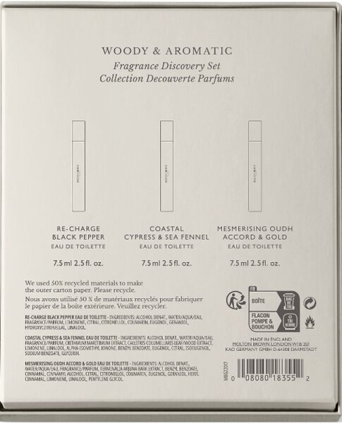 Molton Brown Woody & Aromatic Fragrance Discovery Set Duftset