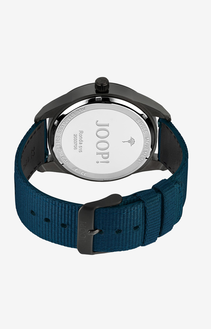 Herrenuhr in Blau/Schwarz