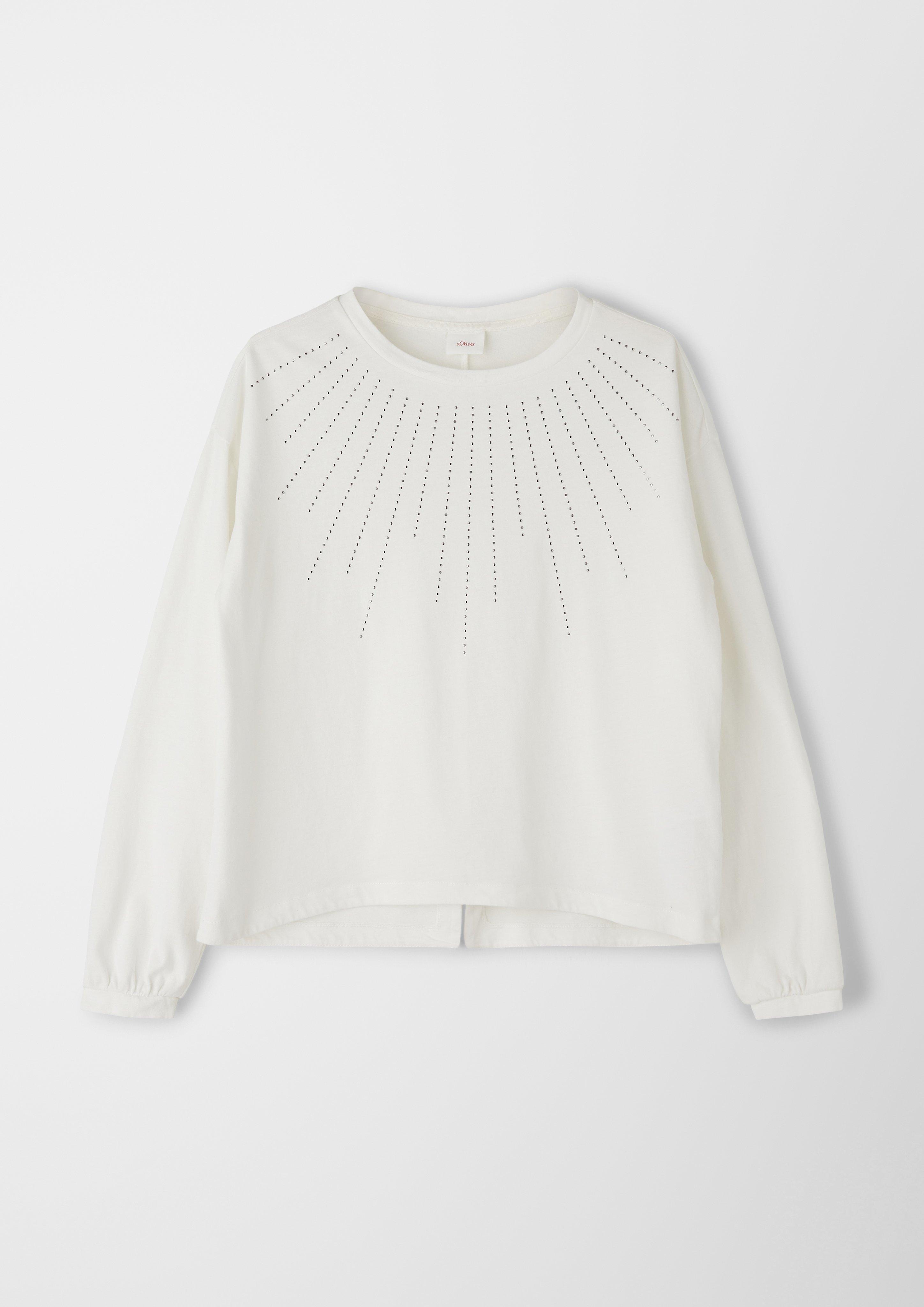 Longsleeve mit Nietenbesatz  2122082-0210