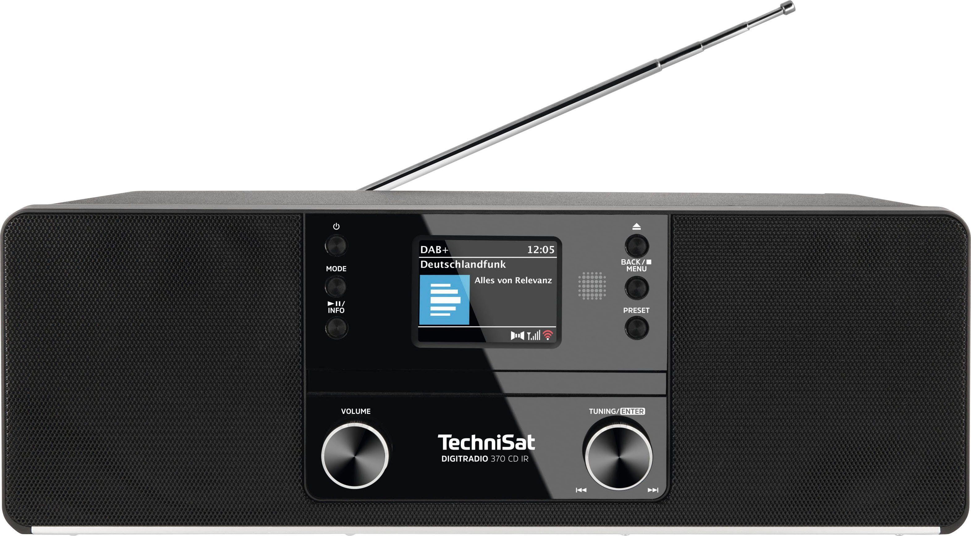 TechniSat DIGITRADIO 370 CD IR Digitalradio (DAB) (Digitalradio (DAB), UKW mit RDS, 10 W)