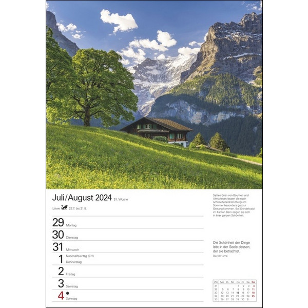 BERGE WOCHENPLANER 2024 - Kalender